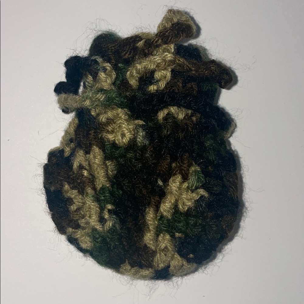 Miniature camouflage-print pouch